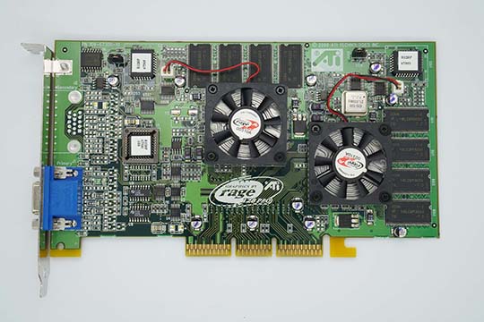 ATI Rage Fury Maxx 64MB 显示卡（ATI Rage 128 Pro X2芯片）